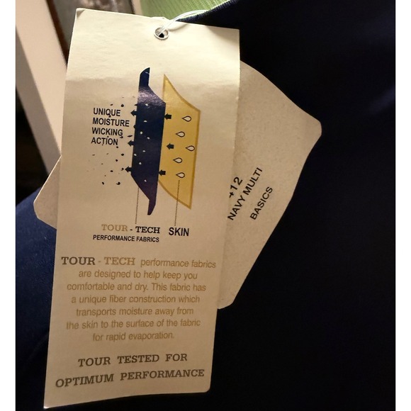 EP Pro Tour Tech Atlanta Braves Navy Blue Full Zip Golf Jacket Womens Small NWT - Picture 6 of 11